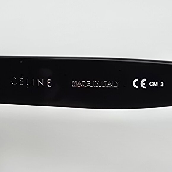 Celine CL41433/S 807 Black Frame Grey Gradient Lens Oversized Sunglasses w/ Case - Picture 9 of 15